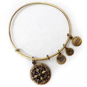Alex and Ani Compass Charm Bangle Adjustable Bracelet